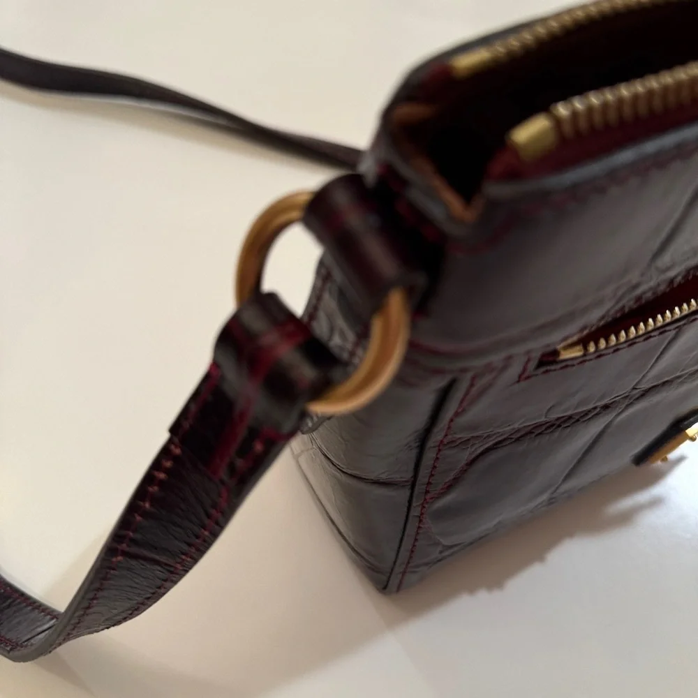 Dooney & Bourke Dark Burgundy Crossbody Bag - Picture 12 of 12